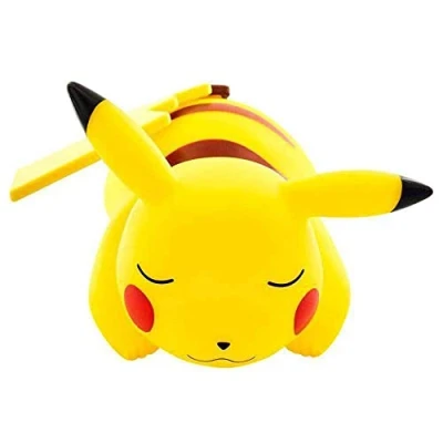 Imagen de Teknofun Figura de Luz Pokémon Pikachu Acostado 25 Cm Inalámbrico 2 Modos Iluminación 3xAAA Baterías No Incluidas Amarillo