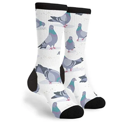 Imagen de 934 Unisex Calcetines Deporte Palomas Azuladas Socks Suaves Deportivos Inodoro Para Trabajo Trekking 40Cm