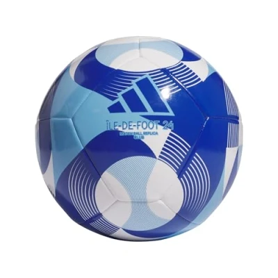 Imagen de adidas Performance OLYMPICS24 CLUB Unisex Balón de fútbol, Talla: 38, White/clear sky/team royal blue