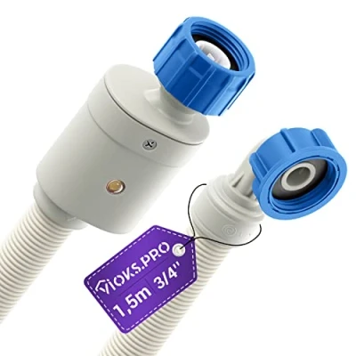 Imagen de Vioks.pro Aquastop Manguera para lavadora (1,5 m, 3/4 pulgadas, extensión y mangueras de agua lavavajillas
