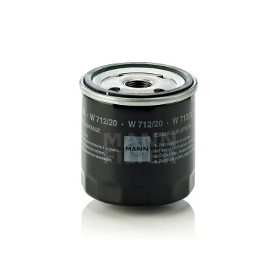 Imagen de MANN FILTER W 712/20 Filtro de aceite 3/4 16 UNF enroscable AUDI: Quattro