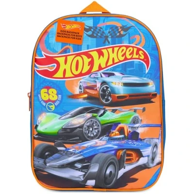 Imagen de Get Trend Hot Wheels Mochila Infantil Bolsa Niña Niño 3+ Años Mochilas de Viaje Escolares Deportivas Preescolar Primaria Regalos Niños (Azul Wheels)