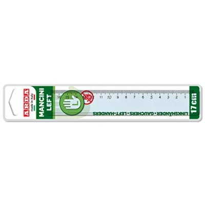 Imagen de Arda 28917 Regla para zurdos, 17 cm, izquierda