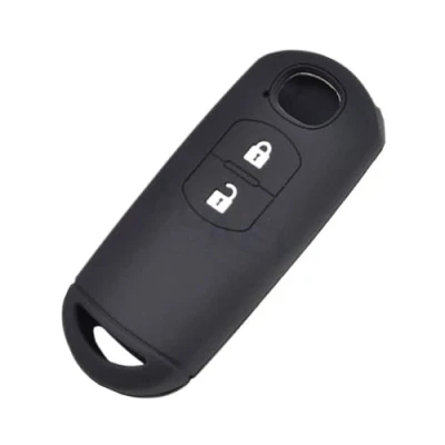 Imagen de Happyit Llave del Coche de Silicona Caso la Cubierta para Mazda 2 3 5 6 CX 7 9 Velocidad Miata MX5 Mandos a Distancia 4 Botones (2 Botones)