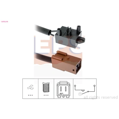 Imagen de FACET 7.1219 Conmutador, accionamiento embrague (control veloc.) Made in Italy OE Equivalent PEUGEOT: Partner I Combispace, Furgón, 307 SW