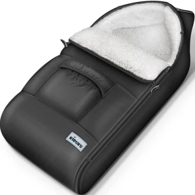 Imagen de KIDUKU Saco de Invierno para Cochecito, Carrito Universal Térmico Bebé, Silla Paseo, Carro Lavable con Cremallera y Gran Bolsillo