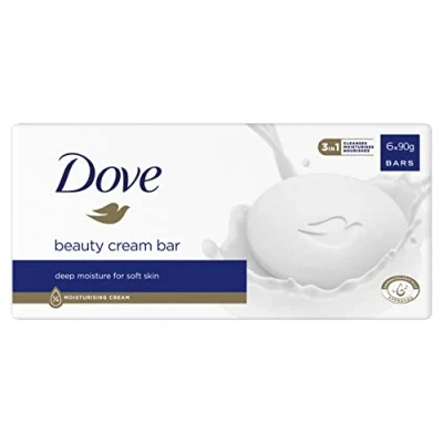 Imagen de Dove Original Beauty Jabón en barra con crema hidratante 6 x 90 g