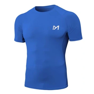 Imagen de MEETYOO Camiseta Compresion Hombre, Manga Corta Camisetas Ropa Deportiva para Running Gym Ciclismo