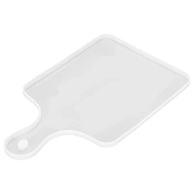 Imagen de Moldes de Bandeja Resina, Molde Tabla Cortar Resina Epoxi, Servir Silicona con Asa para Bricolaje, Aperitivos Frutas(Cuadrado)