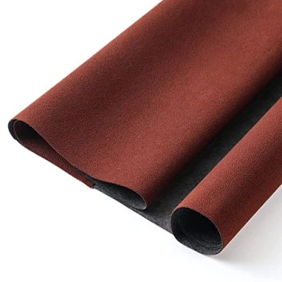 Imagen de Forro de Terciopelo Autoadhesivo con Textura para cajones Joyas, Manualidades, Tela, Arte y Fieltro (café)
