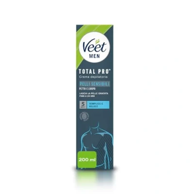 Imagen de Veet Men Crema Depilatoria corpo e petto per pelli sensibili 200ml