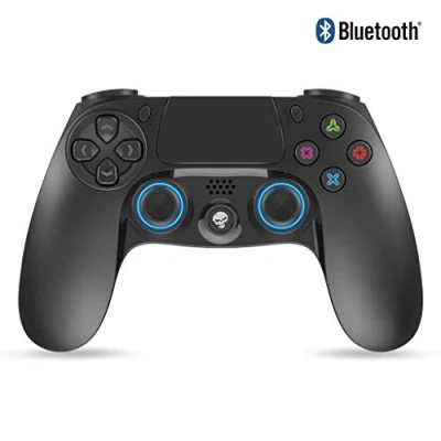 Imagen de SPIRIT OF GAMER Playstation® 4 Joystick PGP Bluetooth Mandos Gamepad Black Inalámbrico Controlador con Conector Jack de 3.5 mm Recargable por USB 12 Horas en Espera Almohadilla Central