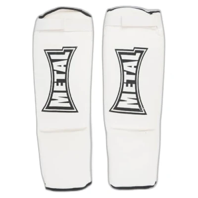 Imagen de Metal Boxe MB153 Protège tibias/pieds Blanc Taille XL