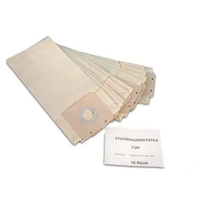 Imagen de 10 bolsas de aspiradora aptas para Kärcher T7/1, T9/1, T10/1 Fabricado en Alemania Multicapa