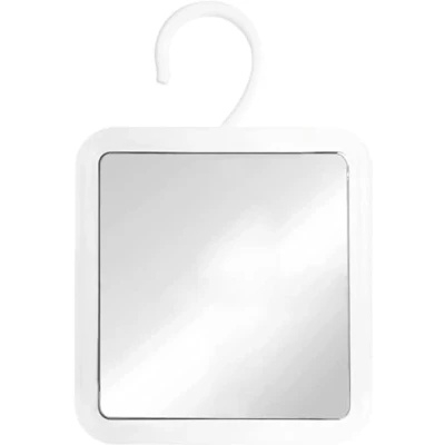 Imagen de MIRRORVANA Espejo de Ducha Colgante Antivaho para Afeitarse, Superficie Inastillable y Gancho Giratorio Ajustable 360, 16 x cm