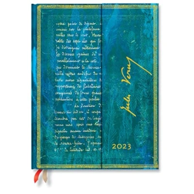 Imagen de Verne, Twenty Thousand Leagues (Embellished Manuscripts Collection) Ultra Horizontal Dayplanner 2023 (Wrap Closure): Hardcover, Layout, 100 gsm, wrap closure