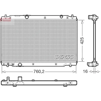 Imagen de Radiador, refrigeración del motor DENSO DRM40107