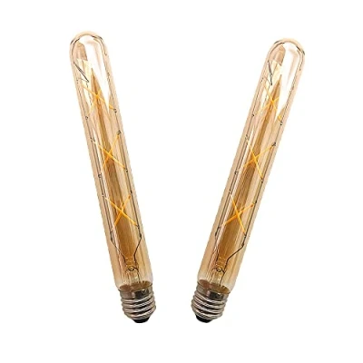 Imagen de ZRJIA E27 T30 225mm Bombilla LED decorativa estilo vintage retro industrial antiguo Edison 6W 600lm 2700K blanco cálido 360 230 V No parpadeante regulable (paquete de 2)