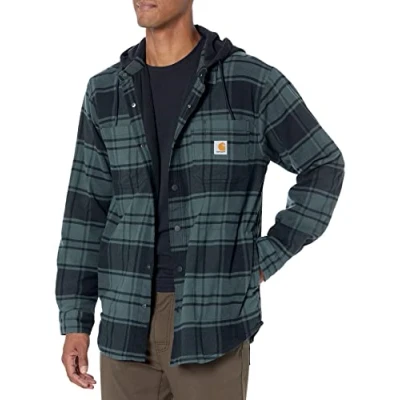 Imagen de Carhartt Chaqueta de entretiempo para hombre con forro polar capucha, Elm., L