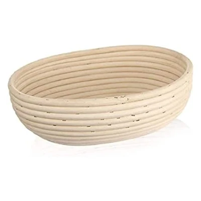 Imagen de Cesta de diseño para hacer pan masa 1,5 kg 28x22x9 cm