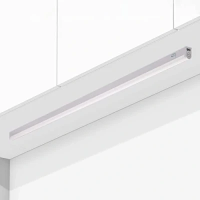 Imagen de Oktaplex Iluminación 2x LED bajo armario cocina Riga 13W tira de luz con interruptor blanco cálido 3000K extensible longitud:84cm