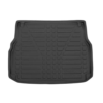 Imagen de Bandeja para Maletero Compatible con Clase C S205 Estate 2015 2021, Borde Alto, Estera Protectora Maletero, estriada, Enrollable, Negro