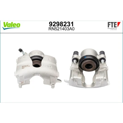 Imagen de FTE 9298231 Pinza de freno gris Hierro fundido Eje delantero, derecha sin soporte OPEL: Astra G CC, Berlina, Coupé