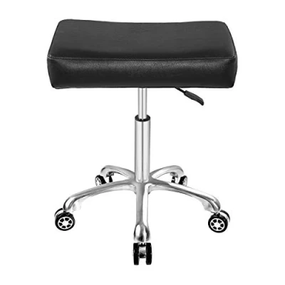 Imagen de Antlu taburete giratorio ajustable para masajes, oficina, tatuaje, cocina, trabajo, hidráulico resistente con ruedas (negro)