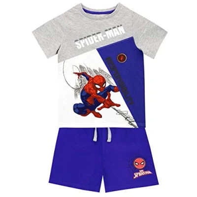 Imagen de Marvel Camiseta Conjunto de Top y Shorts para niños Spiderman Multicolor 7 8 Años