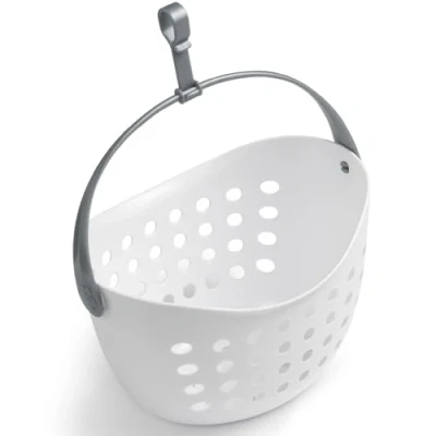 Imagen de culiclean Cesta vacía (1 Pieza, Blanco/Mango Gris)