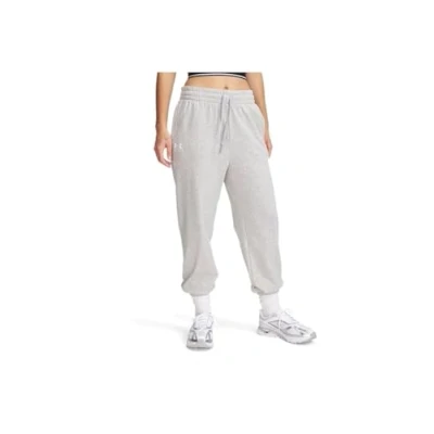 Imagen de Under Armour UA Rival Terry Joggers Pantalones Deportivos, Mod Gray Light Heather/White, L para Mujer