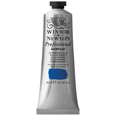 Imagen de Winsor &amp; Newton Professional Pintura acrílica tubo 60 ml, color azul ultramar