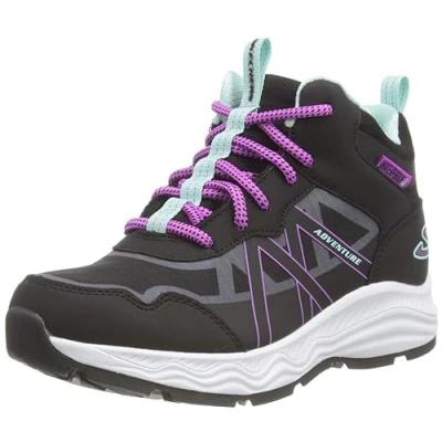 Imagen de Skechers Adventure Blitz Fun Pursuit, Botas de Senderismo Niñas, Black Pu/ Turquoise Trim, 32 EU