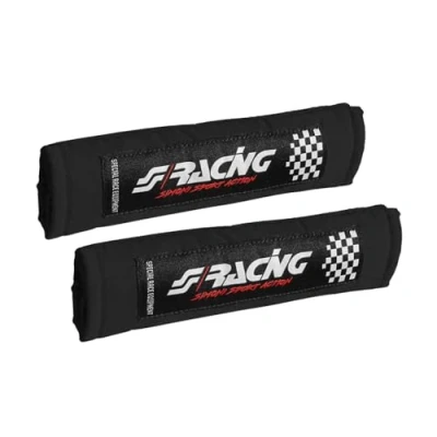 Imagen de Simoni Racing CC2/N V Almohadilla de cinturón seguridad negro Microfibra