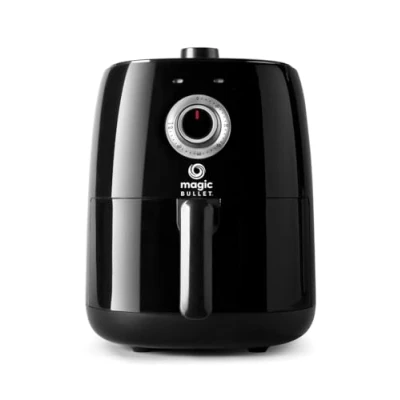 Imagen de Magic Bullet freidora de aire 2.5l capacidad, temperatura 80 200, sin exceso aceite 1300W, caliente compacta, Negra, MBA021B