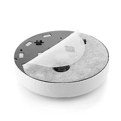 Imagen de InnovaGoods® Recambios de Mopa para Robots Limpieza, Material Microfibra, Diseño Adaptable, Color Blanco, Ultrafino, Incluye Pack 50 uds, Medidas Aprox.: Ø 23 cm.