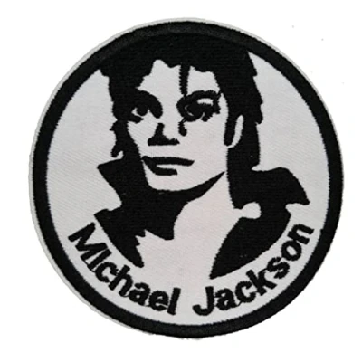 Imagen de hotrodspirit Parche termoadhesivo del cantante Michael Jackson Pop Rock 8,5 cm