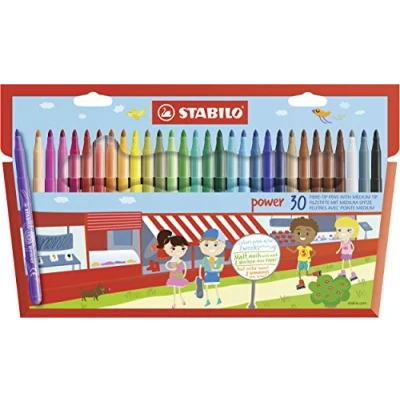 Imagen de STABILO Rotulador Power Estuche con 30 Colores