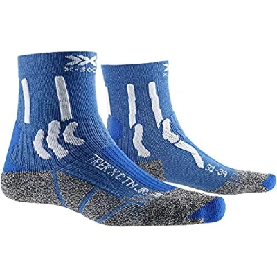 Imagen de X Socks Trek Ctn Jr, Calcetines, Unisex niños, Lake Blue/Arctic White, 24 26