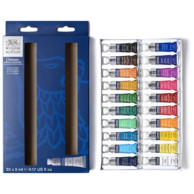 Imagen de Winsor &amp; Newton acuarela Cotman Set de iniciación a la acuarela, 20 colores 5 ml