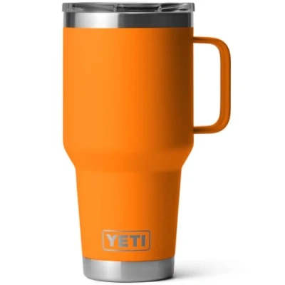 Imagen de YETI Rambler Taza de viaje 30 onzas, color naranja