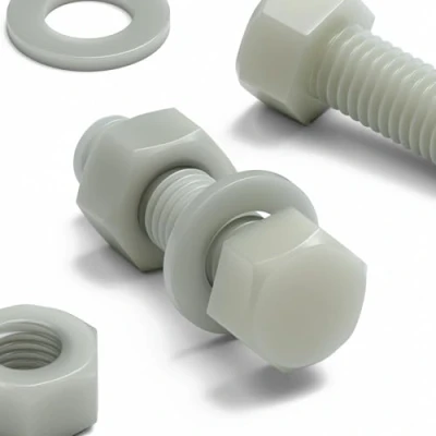 Imagen de 50x tornillos cabeza de Hexagonal, Super Nailon, M8 x 30mm, reforzado con fibra vidrio, Tornillos, Tuercas, Arandelas