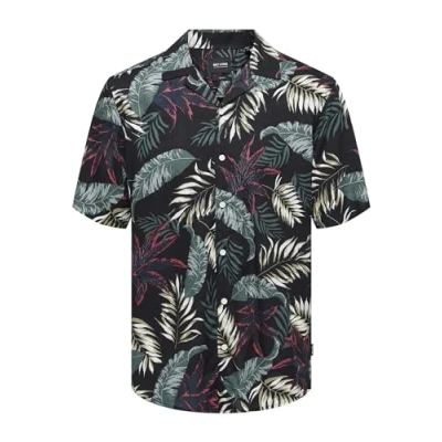 Imagen de Only &amp; Sons Resort Camisa, Hombre, Talla: Small, Black