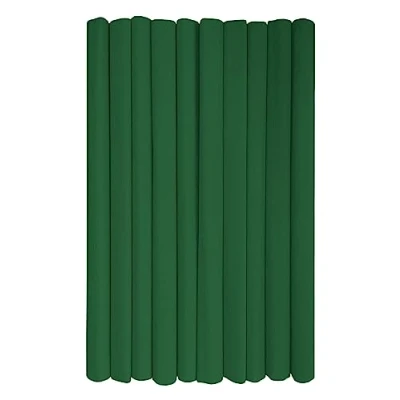 Imagen de Interdruk rollos de papel crepé para niños, bricolaje y decoraciones Paquete 10 (50 cm x 200 cm, 28 g/m2) 24 verde oscuro
