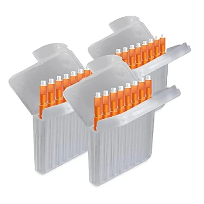 Imagen de JB White 24 piezas Filtros de cerumen para audífonos compatible con Starkey Hear Clear y Kind evo / evoR altura: 1,5 mm diámetro 1,7 mm, naranja