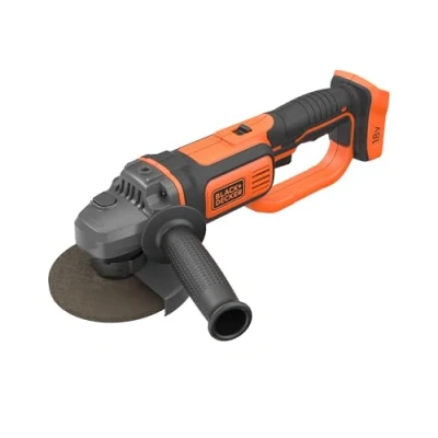 Imagen de BLACK+DECKER Amoladora Angular 18V, Velocidad 8.600 rpm, Incluye disco 125mm, Arranque Suave, Empuñadura de 3 Posiciones, Sin Batería/Cargador, BCG720N XJ