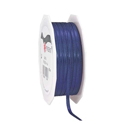 Imagen de Präsent Azul Oscuro, 55 Yardas para Envolver, 0.12 Pulgadas de Ancho, decoración y Manualidades, Cinta Decorativa Regalos, Cada ocasión, Poliéster, Naranja, 3mm 50m, 50