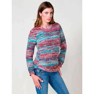 Imagen de Koroshi Jersey de punto Multicolor multicoloured, Mujer, Talla: 38, multi/coloured