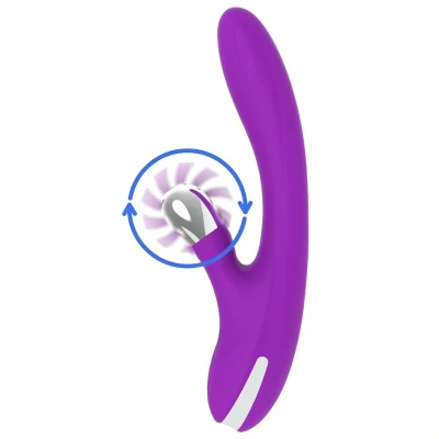 Imagen de Vibrador resistente al agua Conejito ven color violeta y de silicona Fun Function