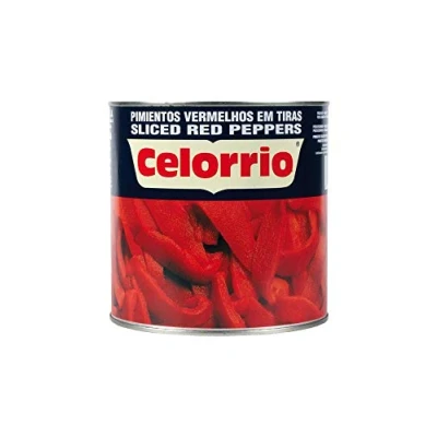 Imagen de PIMIENTOS ROJO EN TIRAS CELORRIO LATA 3 KG (1 LATA)